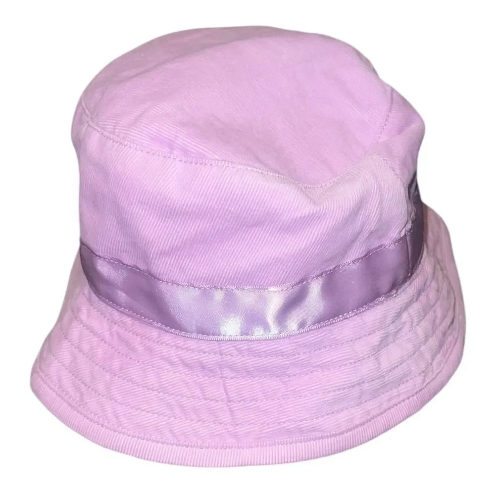 Gymboree Romantic Garden Mauve Corduroy Bucket Hat Floral 2007 Girls 5-7 EUC